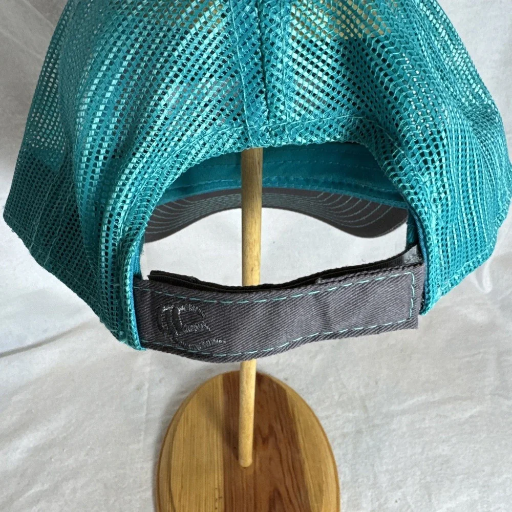 Durango Trucker Hat Cap Mesh Back SnapBack Gray Teal Mtn Graphic Travel Souvenir